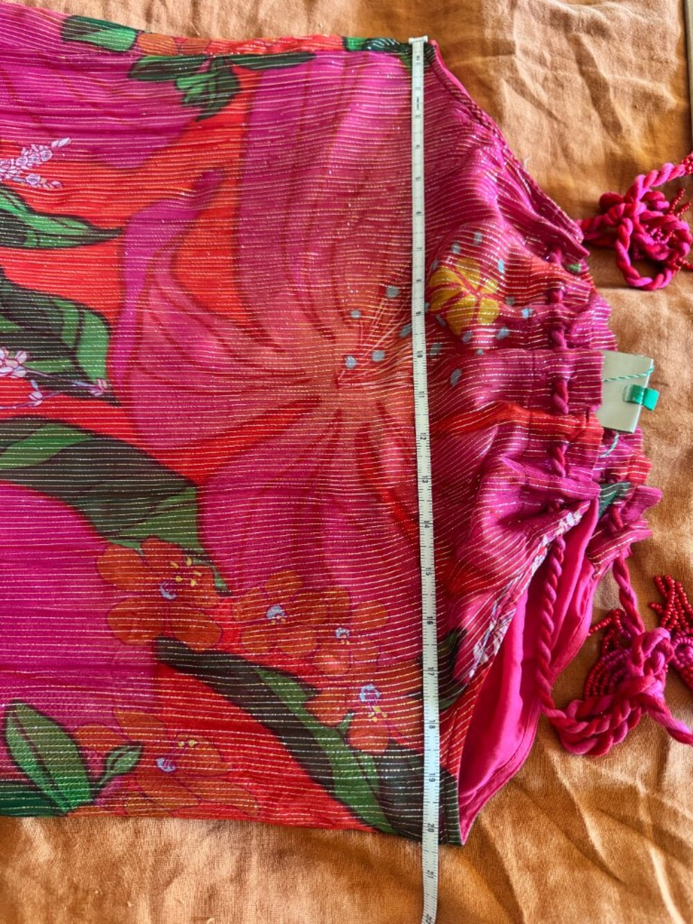 Farm Rio Pietra Maxi Dress Size Small, EUC, Shimmer - Picture 10 of 14
